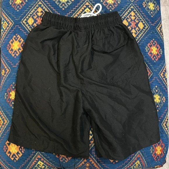 Kailua Surf Boys Black w Mesh Shorts & Pockets Tie Waist Swim Shorts Size Small - Picture 4 of 8
